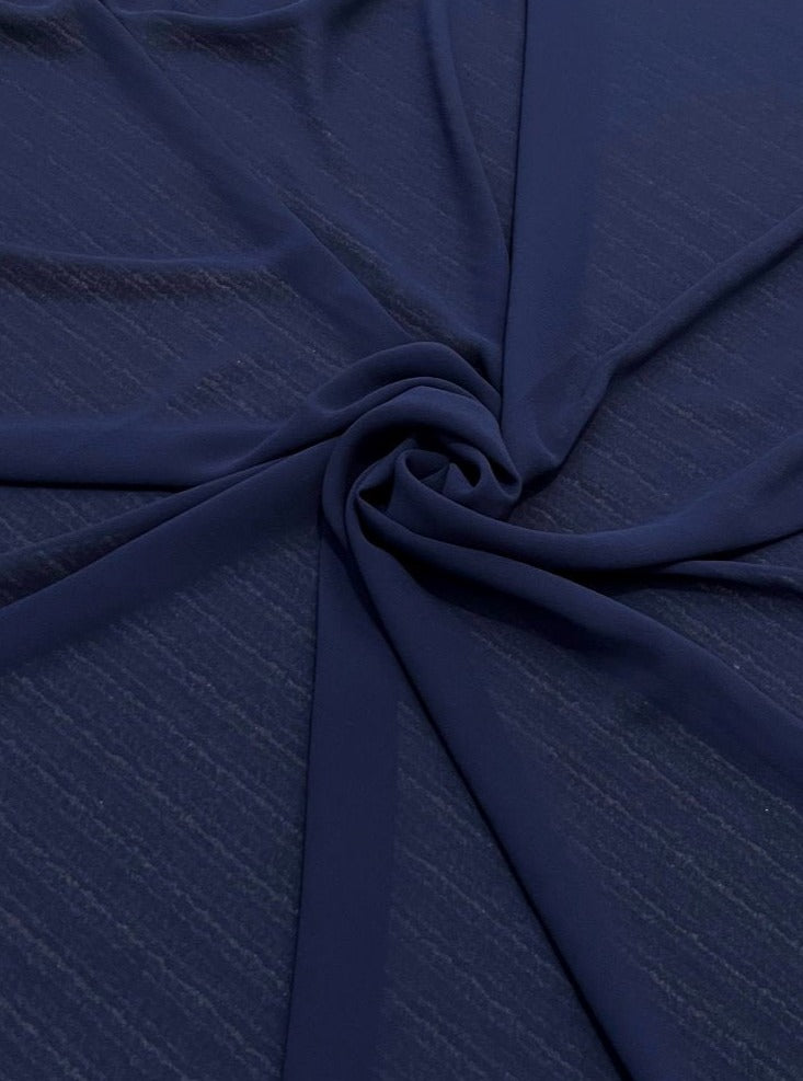 Navy Chiffon