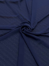 Navy Chiffon