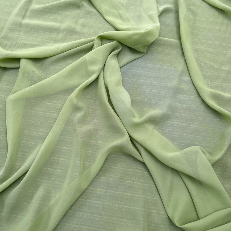 Sheer Sage Green Chiffon