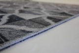 Joy Collection Polyester Printed Rug - Geometric Patch Work, Contemporary Earth Tones (5' X 7')