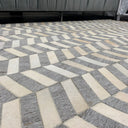 Handmade Leather Patchwork Cowhide Rug 50% Viscose, 50% Real Cowhide