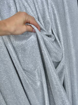 Light Silver Stretch Metallic Lurex