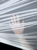 White 4 Way Stretch Power Mesh