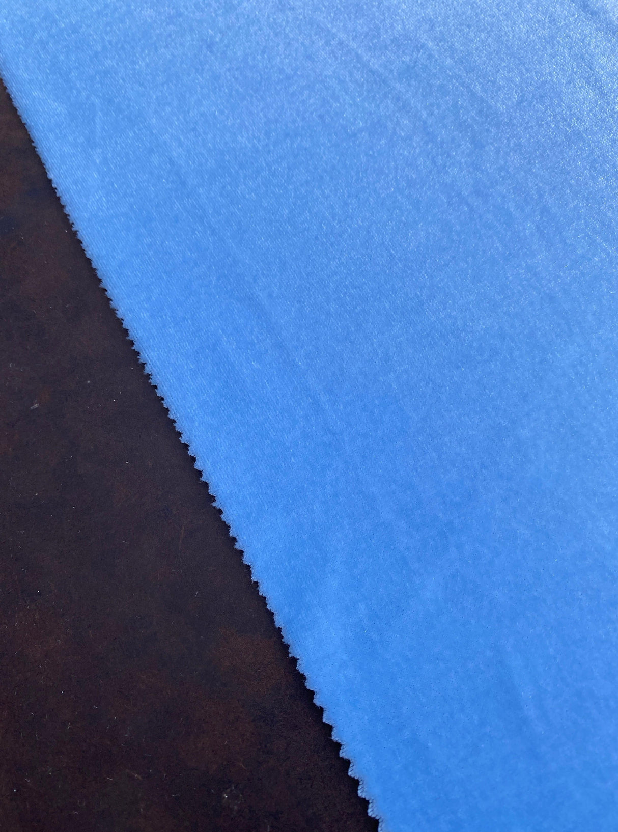 Baby Blue Stretch Velvet