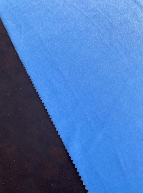 Baby Blue Stretch Velvet