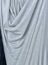 Light Silver Stretch Metallic Lurex