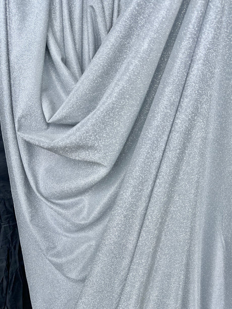 Light Silver Stretch Metallic Lurex