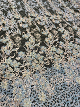 Pearl Beaded Floral Embroidery Lace