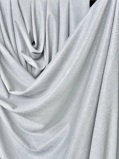 Light Silver Stretch Metallic Lurex