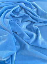 Baby Blue Stretch Velvet