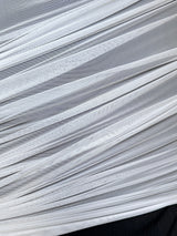 White 4 Way Stretch Power Mesh