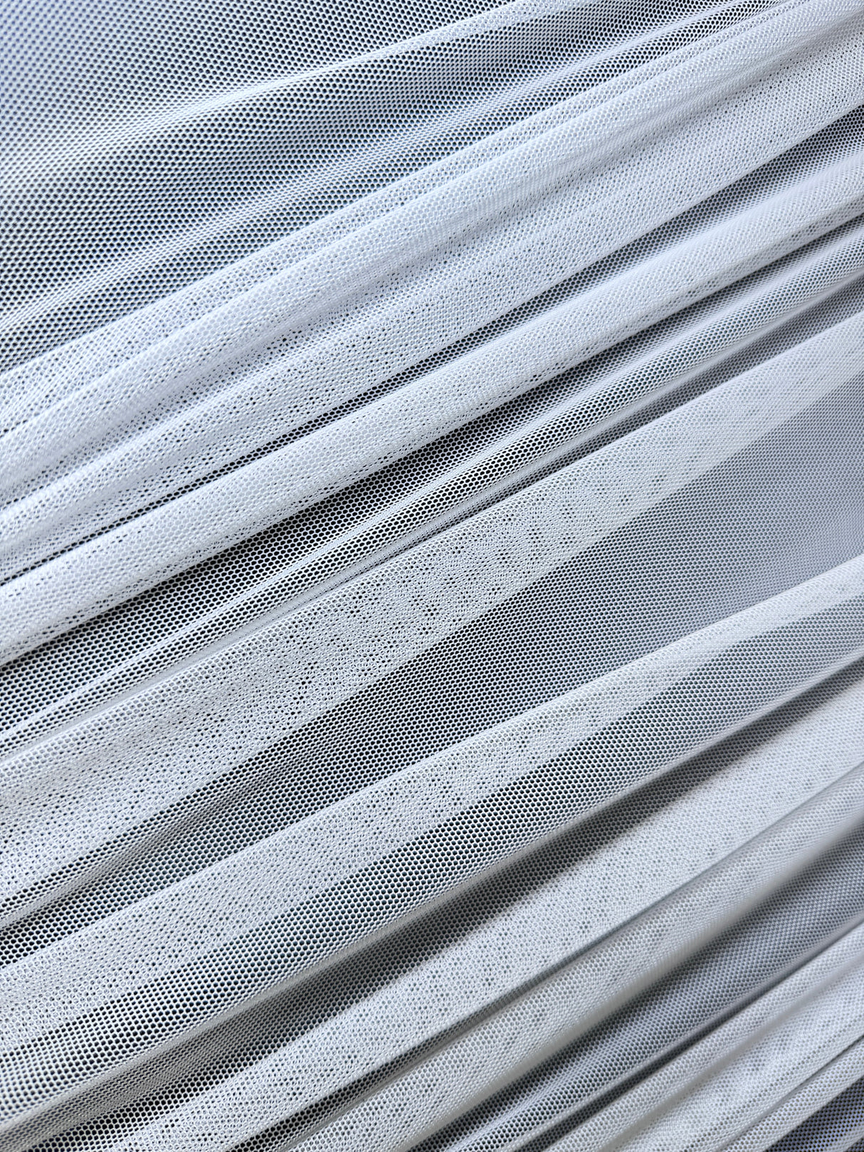 White 4 Way Stretch Power Mesh