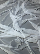 White 4 Way Stretch Power Mesh