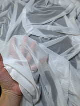 White 4 Way Stretch Power Mesh