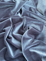 Stretch Velvet Charcoal