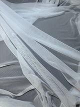 White 4 Way Stretch Power Mesh