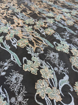 Pearl Beaded Floral Embroidery Lace