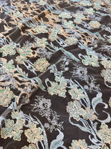 Pearl Beaded Floral Embroidery Lace