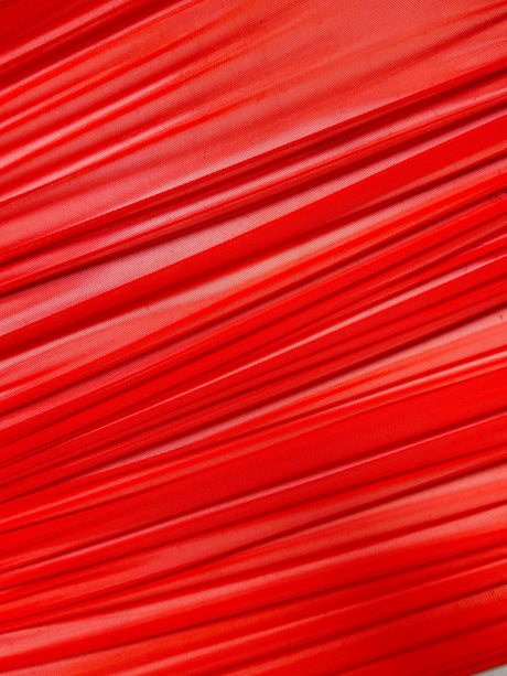 Orange 4 Way Stretch Power Mesh