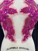 Magenta Rhinestone Applique