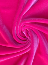 Stretch Velvet Neon Pink