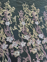 Pearl Beaded Floral Embroidery Lace