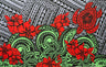 Multicolor Polynesian Tattoo Polyester Fabric - Traditional Polynesian Tattoo, Multicolor, 72" L X 45" W (1 Piece)