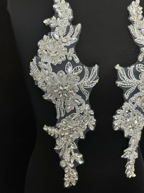 Silver Rhinestone Applique
