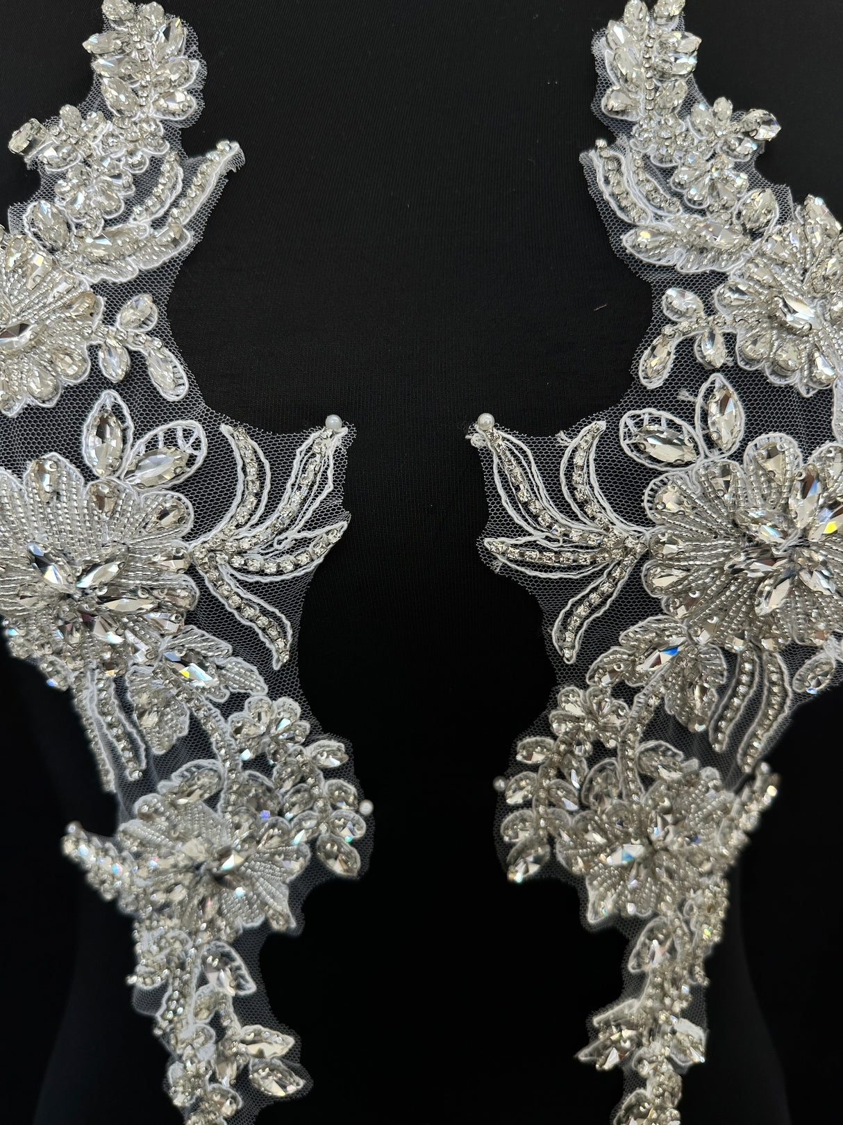 Silver Rhinestone Applique