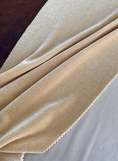 Champagne Stretch Velvet