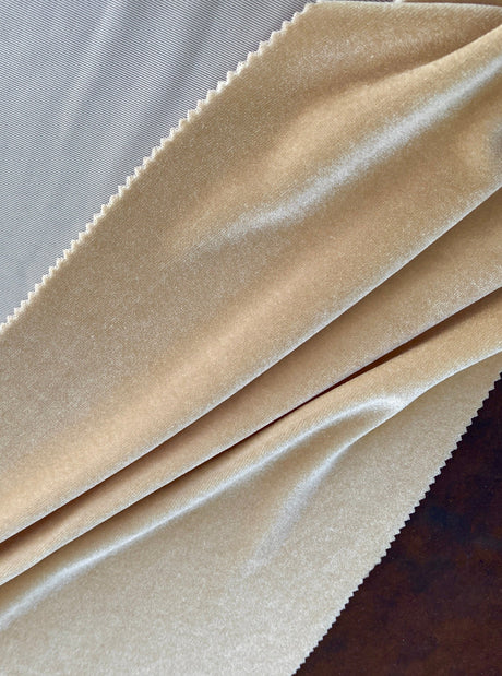 Champagne Stretch Velvet