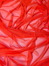 Orange 4 Way Stretch Power Mesh