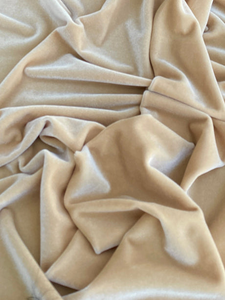 Champagne Stretch Velvet