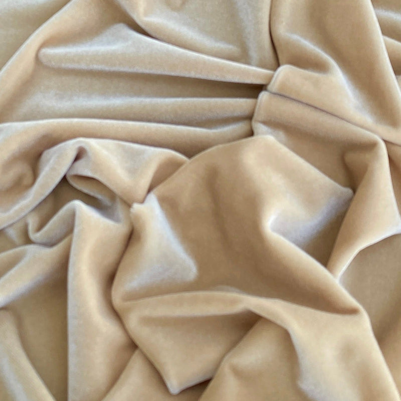Champagne Stretch Velvet
