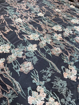 Pearl Beaded Floral Embroidery Lace