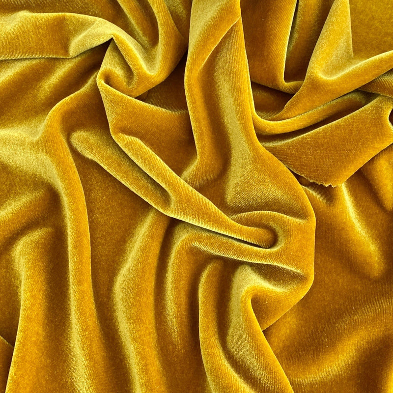 Stretch Velvet Gold