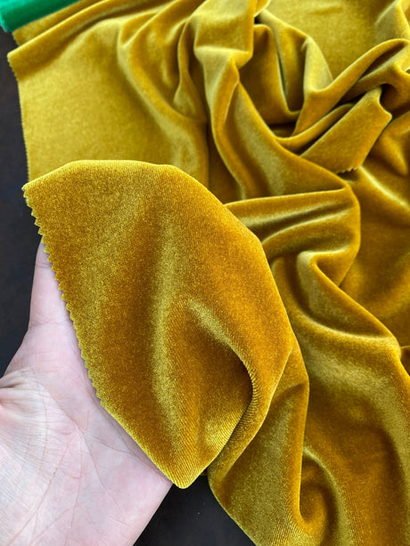 Stretch Velvet Gold