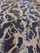 Pearl Beaded Floral Embroidery Lace