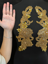 Gold Rhinestone Applique