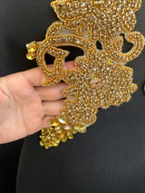 Gold Rhinestone Applique