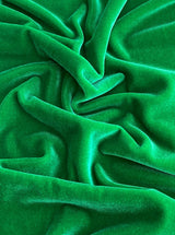 Kelly Green Stretch Velvet