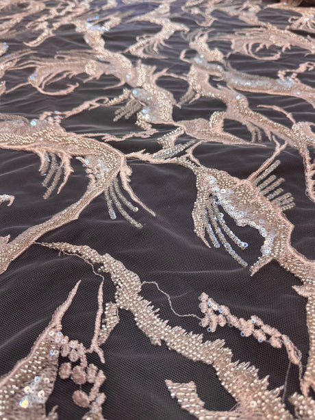 Sequin Embroidered Mesh Lace
