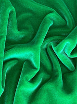Kelly Green Stretch Velvet