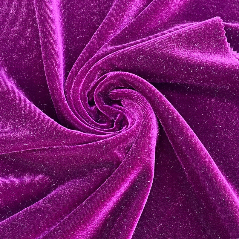 Stretch Velvet Magenta