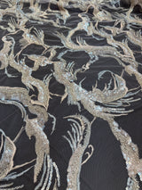 Sequin Embroidered Mesh Lace