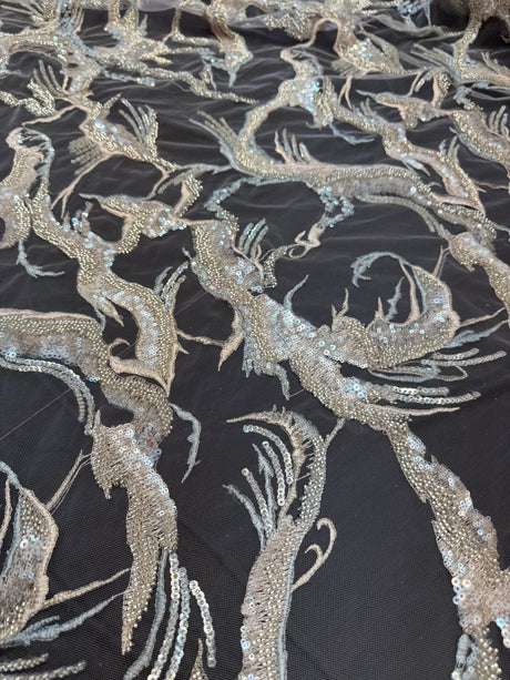 Sequin Embroidered Mesh Lace