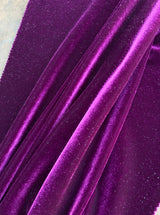 Stretch Velvet Magenta
