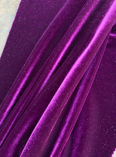 Stretch Velvet Magenta