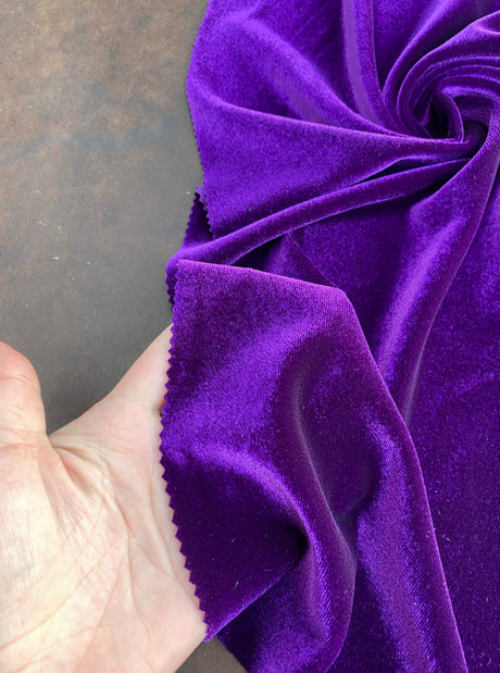 Purple Stretch Velvet