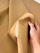 Stretch Faux Leather Caramel